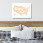 Toile US Map Kids Room Decor (Insitu(Chambre))