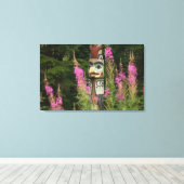 Toile USA, Alaska, Ketchikan, Totem Bight State (Insitu (Plancher de Bois))