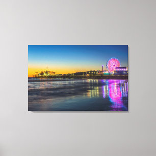 Toile USA, Californie, Los Angeles, Père Noël Monica Pie