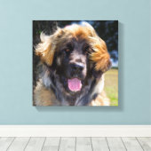 Toile USA, Californie. Portrait De Leonberger Assis (Insitu (Plancher de Bois))