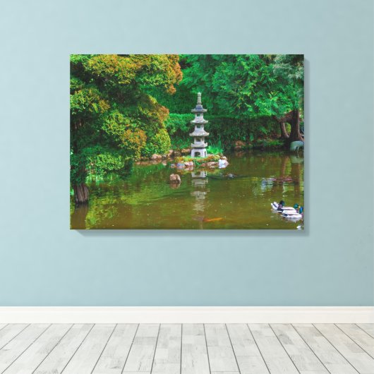 Toile USA, Californie. Vue D'Un Étang (Insitu (Plancher de Bois))