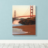 Toile USA, Californie. Vue Golden Gate Bridge (Insitu (Plancher de Bois))