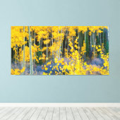 Toile USA, Colorado. Bright Jaune Aspect Dans Les Rocheu (Insitu (Plancher de Bois))