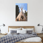 Toile USA, Dakota du Sud, teepee indienne traditionnelle (Insitu(Chambre))