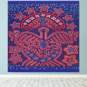 Toile USA Eagle Democratic Patriot (Insitu (Plancher de Bois))