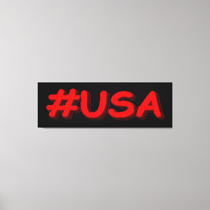 Toile "#USA" Joli design. Poster Acheter maintenant
