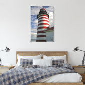 Toile USA, Maine, Lubec. West Quoddy Head LIghthouse (Insitu(Chambre))