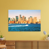 Toile USA, Massachusetts. Panorama sur le front de mer d (Insitu(Salon))