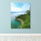 Toile USA, Michigan. Formation 3 de rock de Miner's Cast (Insitu (Plancher de Bois))