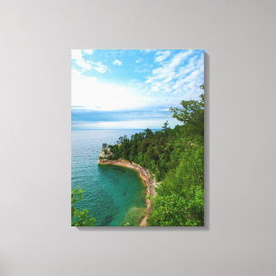 Toile USA, Michigan. Formation 3 de rock de Miner's Cast