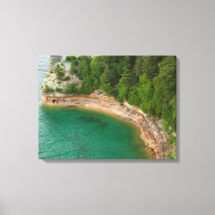 Toile USA, Michigan. Formation de Rocher du Château de M