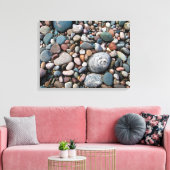 Toile USA, Michigan. Galets Polis Sur La Rive (Insitu(Salon))