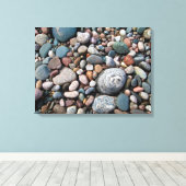 Toile USA, Michigan. Galets Polis Sur La Rive (Insitu (Plancher de Bois))