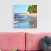 Toile USA, Michigan. Plage De 12 Km (Insitu(Salon))