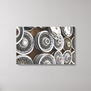 Toile USA, Nouveau Mexique, Prewitt : Auto Hubcaps / Rt.