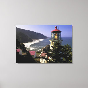 Toile USA, Oregon, Florence. Phare de Heceta Head