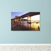 Toile USA, Oregon, Florence. Siuslaw Bridge et (Insitu (Plancher de Bois))