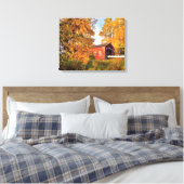 Toile USA, Oregon. Pont Couvert De Shimanek Le Matin (Insitu(Chambre))