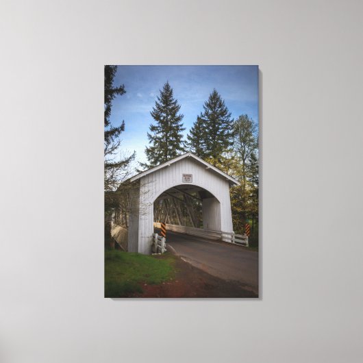 Toile USA, Oregon, Scio, Hannah Bridge 2 (Recto)