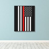 Toile USA Thin Red Line (Insitu (Plancher de Bois))