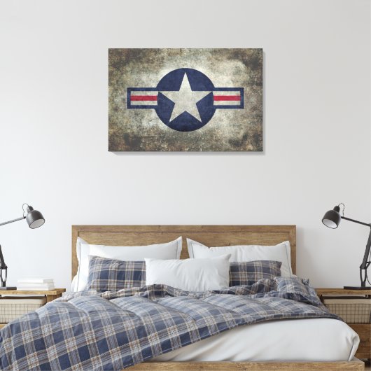 Toile USAF Classic style rétro Roundel (Insitu(Chambre))