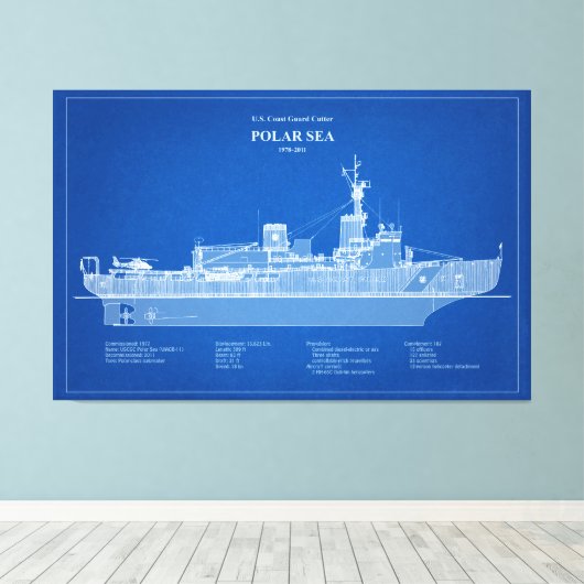 Toile USCG Cutter Polar Sea wagb-11 - ABD (Insitu (Plancher de Bois))