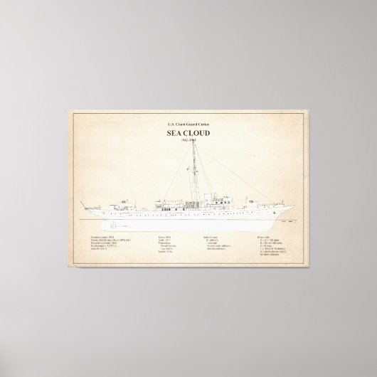 Toile USCG Cutter Sea Cloud wpg-284 - SBD (Recto)