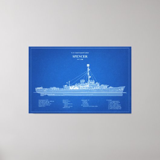 Toile USCG Cutter Spencer wpg-36 - ABD (Recto)
