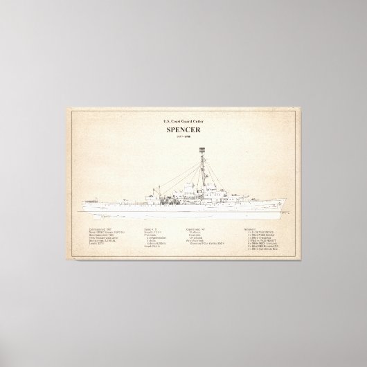 Toile USCG Cutter Spencer wpg-36 - SBD (Recto)