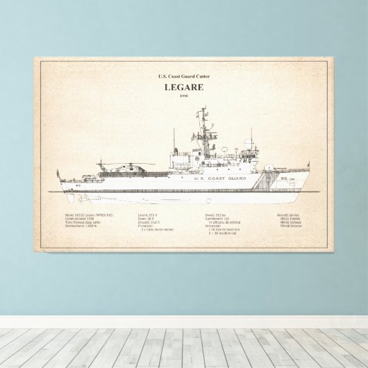 Toile USCG Legare wmec-912 - SBD (Insitu (Plancher de Bois))