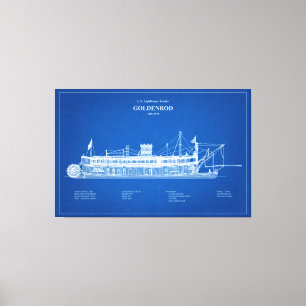 Toile USCG Lighthouse Tender Goldenrod - ABD