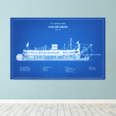 Toile USCG Lighthouse Tender Goldenrod - ABD (Insitu (Plancher de Bois))