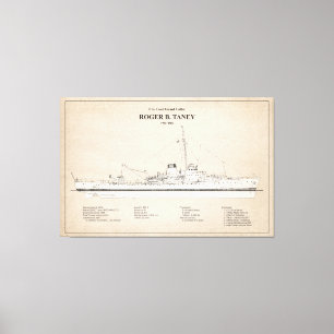 Toile USCG Roger B. Taney whec-37 - SBD