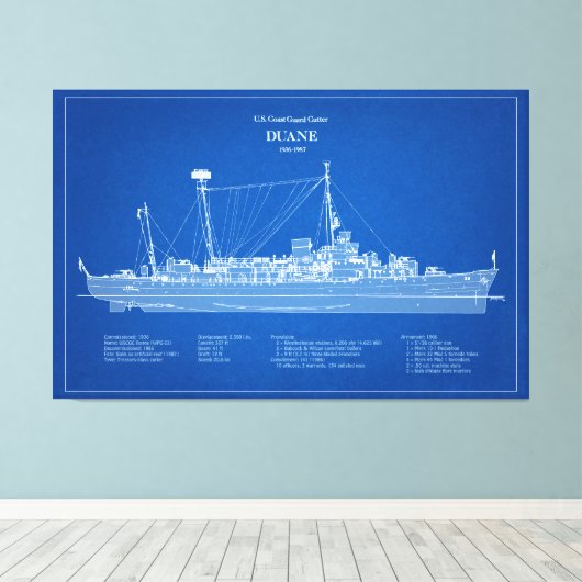 Toile USCGC Duane wpg-33 - ABD (Insitu (Plancher de Bois))