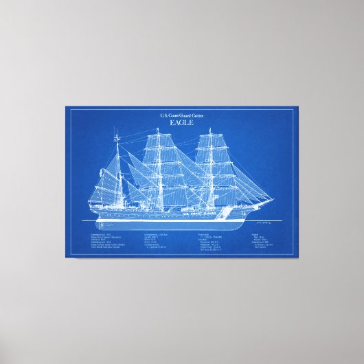Toile USCGC Eagle wix-327 - ABD (Recto)