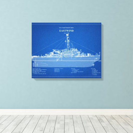 Toile USCGC Eastwind wagb-279 - ABD (Insitu (Plancher de Bois))