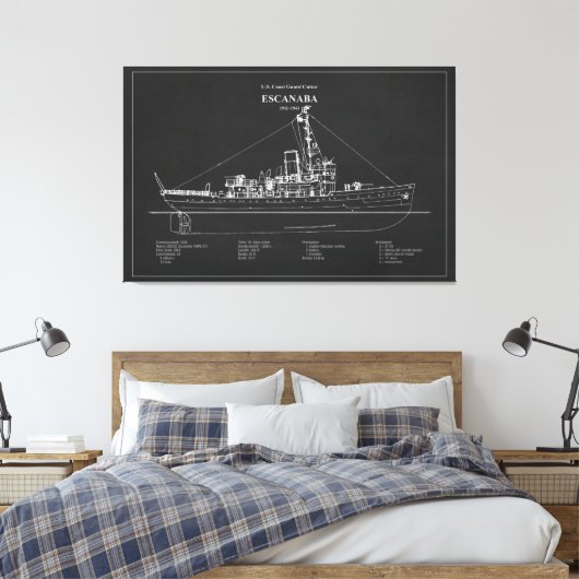 Toile USCGC Escanaba wpc-77 - PD (Insitu(Chambre))