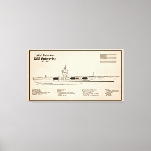 Toile USS Enterprise - Plan directeur des expéditions SD (Recto)