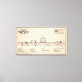 Toile USS Monitor - Plan de plan d'expédition SD (Recto)