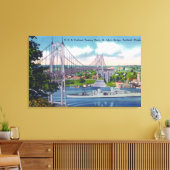 Toile USS Portland passe sous le pont St. John's (Insitu(Salon))