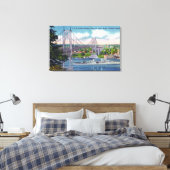 Toile USS Portland passe sous le pont St. John's (Insitu(Chambre))