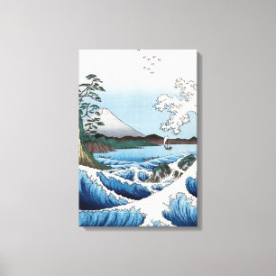 Toile Utagawa Hiroshige - Mer au large de Satta, provinc