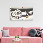 Toile Utagawa Hiroshige - Neige du soir à Kanbara (Insitu(Salon))