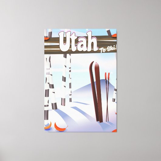 Toile Utah pour skier ! (Recto)