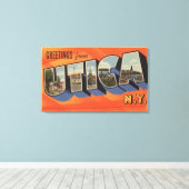 Toile Utica, New YorkGrandes lettres ScènesUtica, NY (Insitu (Plancher de Bois))