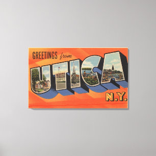 Toile Utica, nouvelle lettre ScenesUtica, NY de