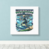 Toile Uzbekistan Mode de but squelette attaquant Nations (Insitu (Plancher de Bois))