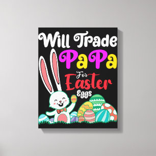 Toile Va Échanger Des Papa Pour Les Oeufs De Pâques