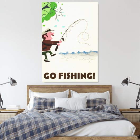Toile Va pêcher. (Insitu(Chambre))
