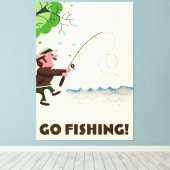 Toile Va pêcher. (Insitu (Plancher de Bois))